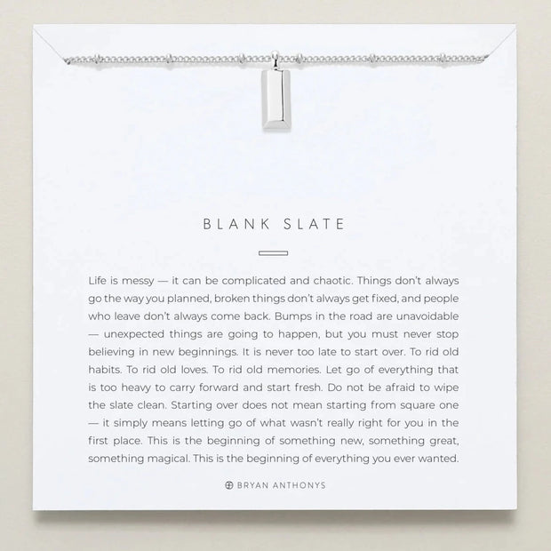 Blank Slate Dogtag Necklace