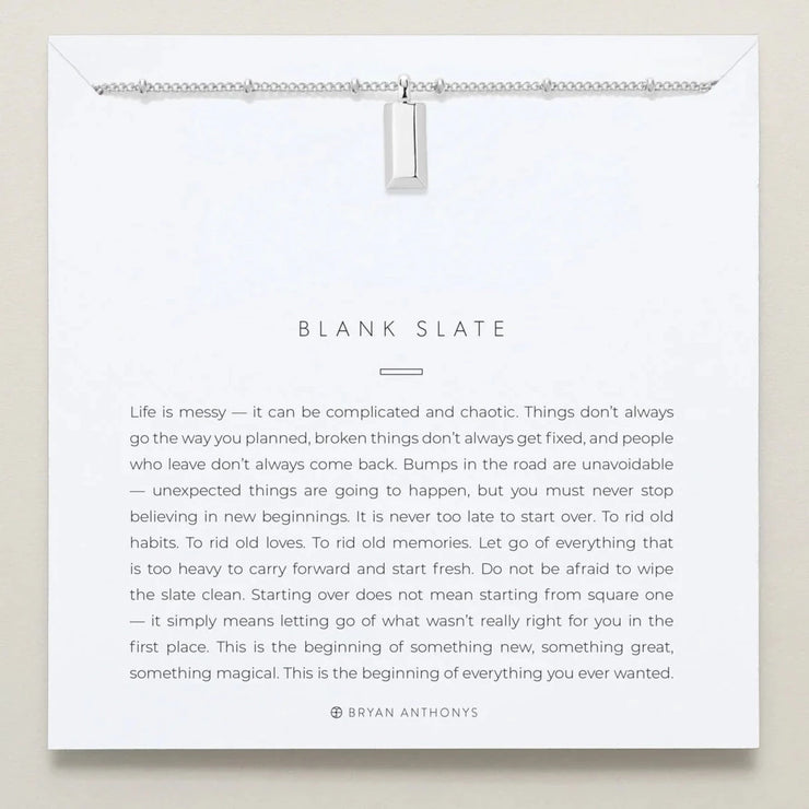Blank Slate Dogtag Necklace