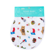 Baby Burp Cloth & Bib Combo - Texas Baby