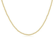 15" Classic Gold 2mm Bead Necklace