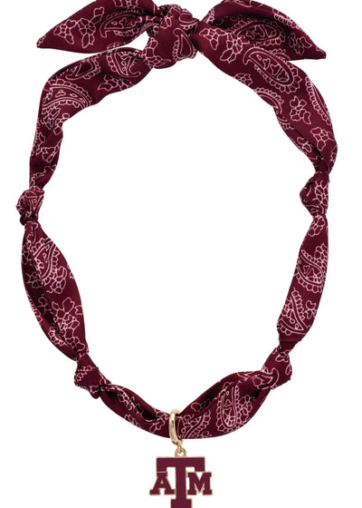 Texas A&M Aggies Bandana Scarf Necklace