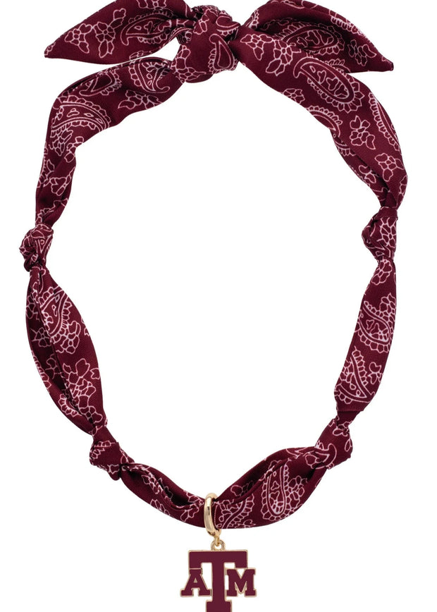 Texas A&M Aggies Bandana Scarf Necklace