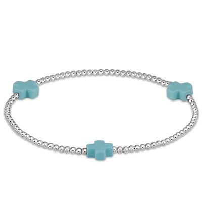 Extends Signature Cross 3mm Turquoise