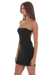 Rhinestone Strapless Dress