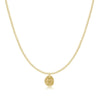 17" Choker Classic Gold 2mm Bead - Inspire Small Gold Charm