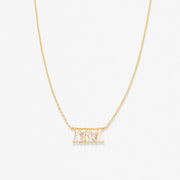 Radiance Baguette Dainty Necklace