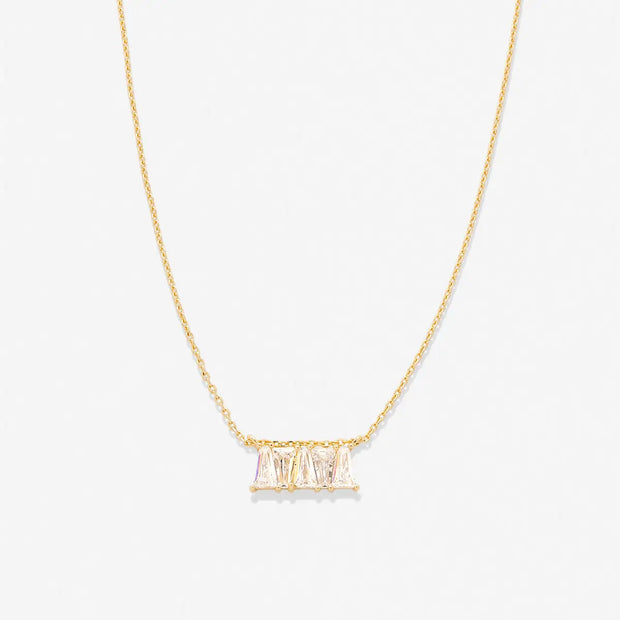 Radiance Baguette Dainty Necklace