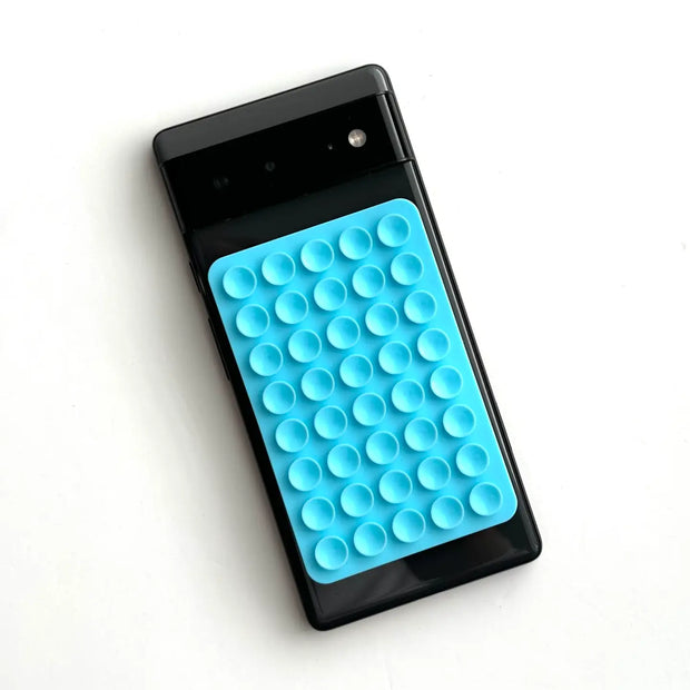 Phone Sticky Grip 2 Sided Silicone Suction Pad - Teal