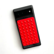 Phone Sticky Grip 2 Sided Silicone Suction Pad - Red