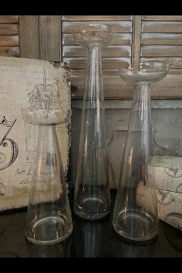 Glass Candle Set of 3