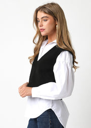 Teagan Sweater Cropped Vest