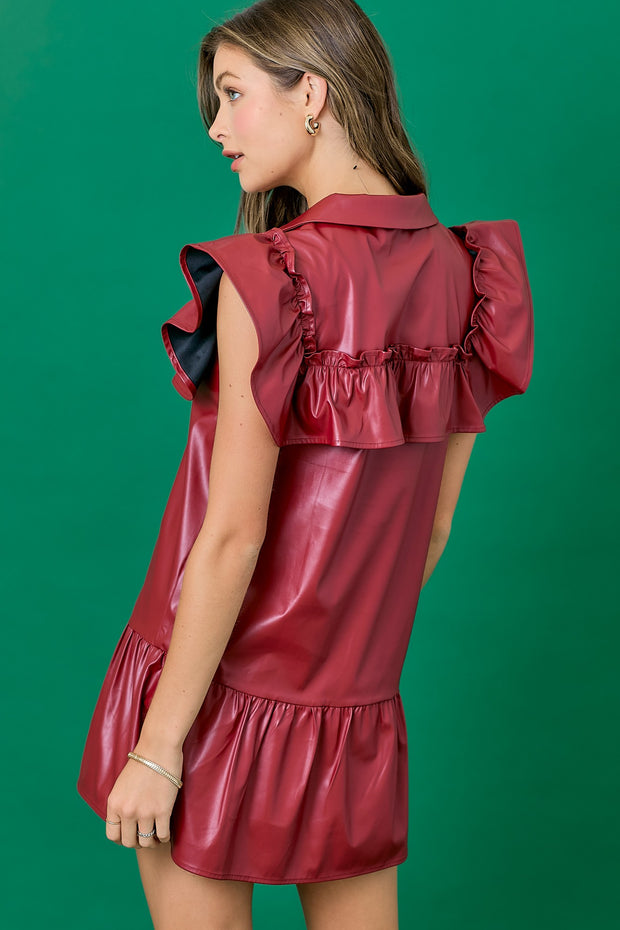 Kenzie Dress - Burgundy