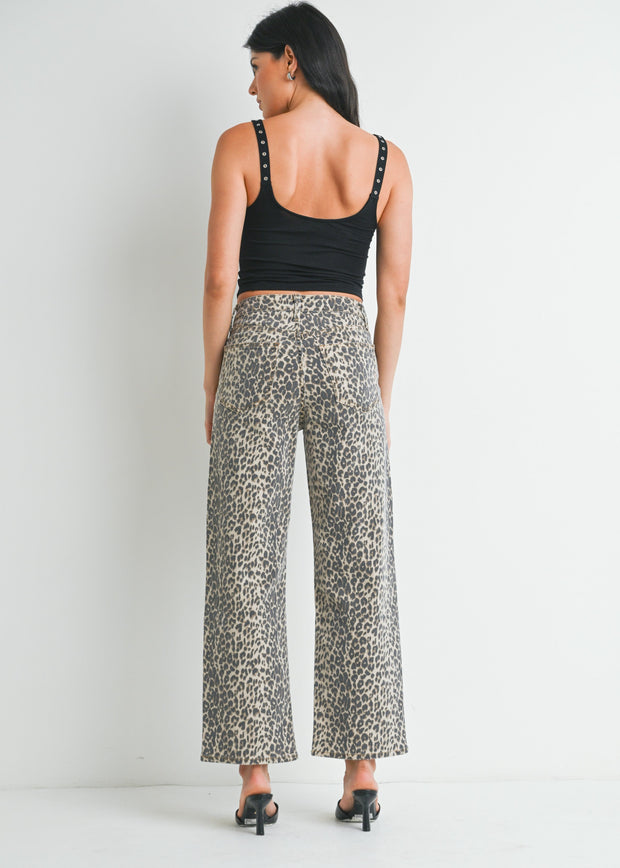 Crystal Leopard Jeans