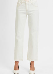 Becca Mid Arise Straight Jeans