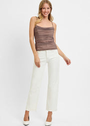 Becca Mid Arise Straight Jeans