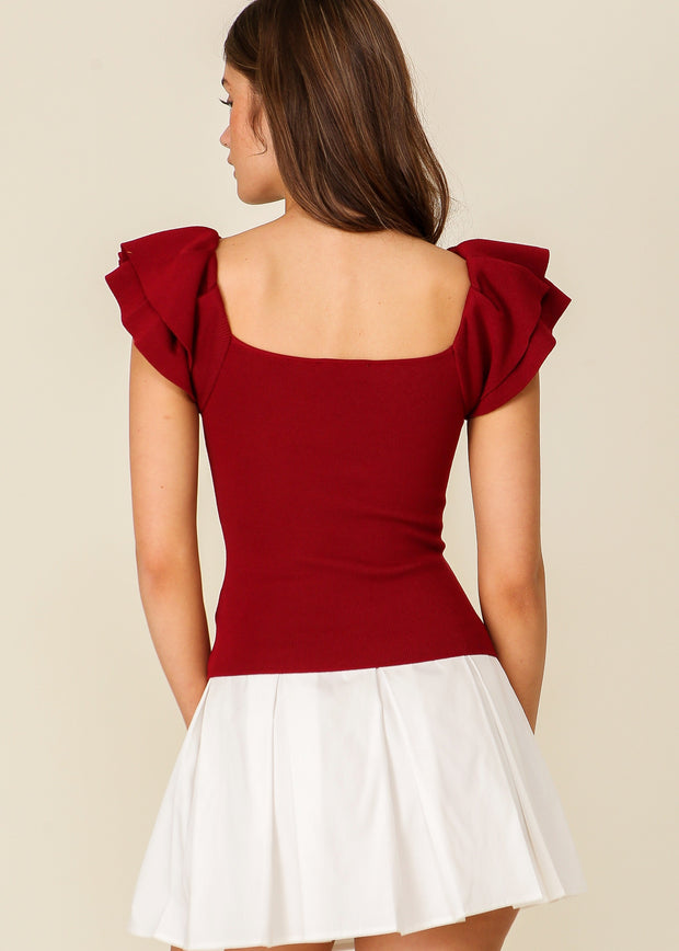 Audrey Top - Burgundy