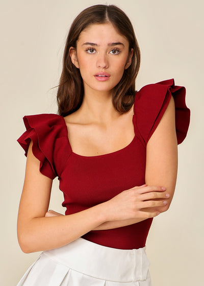 Audrey Top - Burgundy