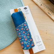 Creeping Floral Embroidered Notebook Pouch