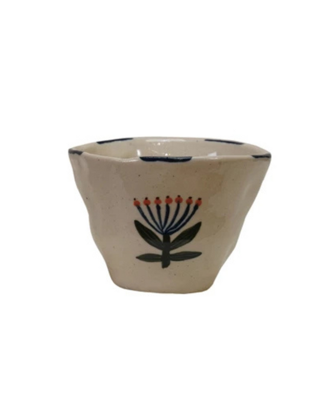 Hand-Painted Stoneware Bowl