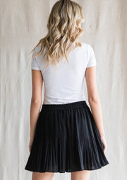 Laurel Pleated Skirt - Black