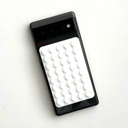 Phone Sticky Grip 2 Sided Silicone Suction Pad - White