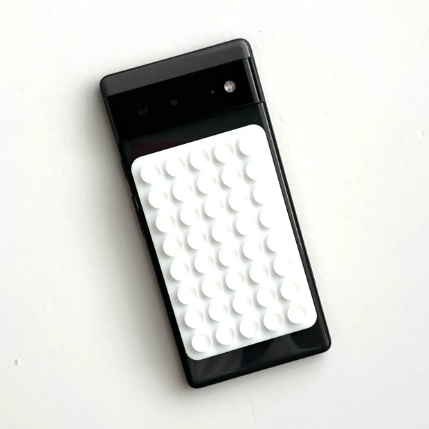 Phone Sticky Grip 2 Sided Silicone Suction Pad - White