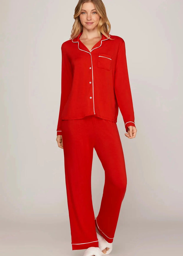 In my Christmas Jammies - Red