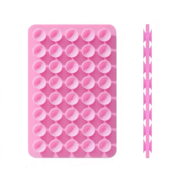 Phone Sticky Grip 2 Sided Silicone Suction Pad - Pink