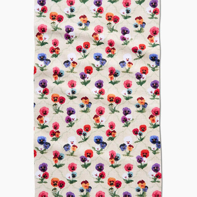 Tea Towel - Bunch of Pansies