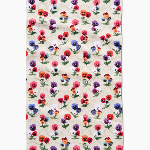 Tea Towel - Bunch of Pansies