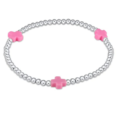 Extends Signature Cross 3mm Bright Pink