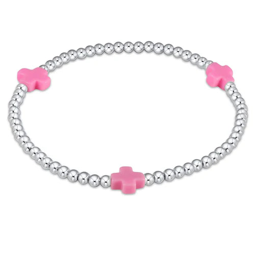 Extends Signature Cross 3mm Bright Pink