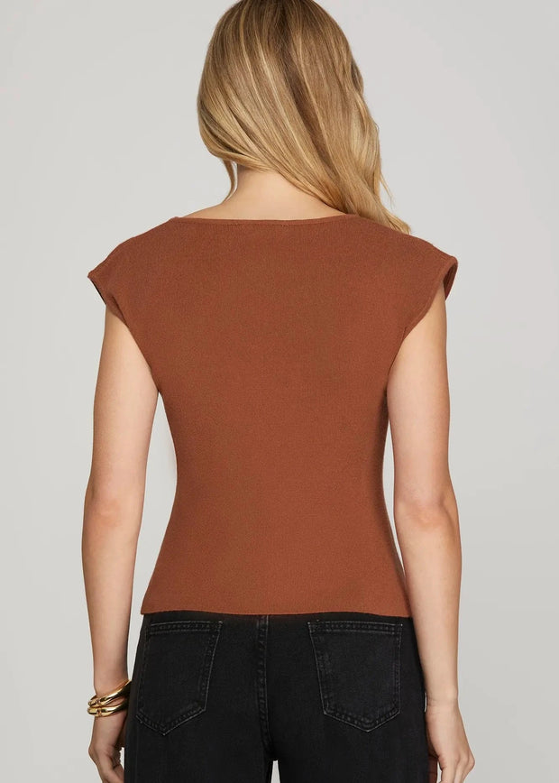 Marley Top - Burnt Orange