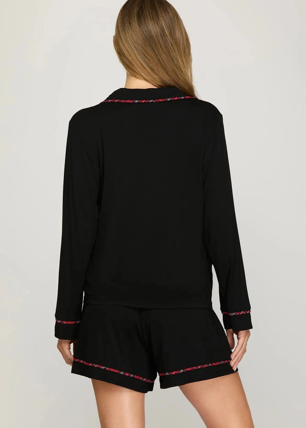 Merry PJ Set - Black