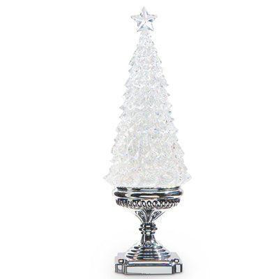 Lighted Silver Tree