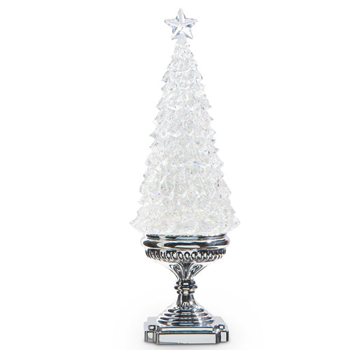 Lighted Silver Tree