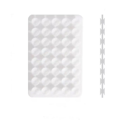 Phone Sticky Grip 2 Sided Silicone Suction Pad - White
