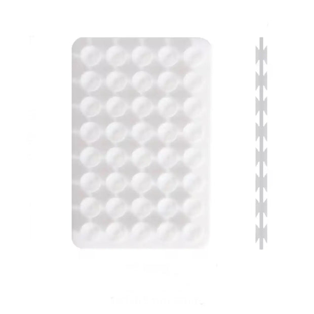Phone Sticky Grip 2 Sided Silicone Suction Pad - White