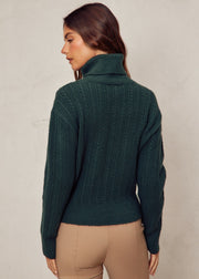 Addison Sweater - Hunter Green