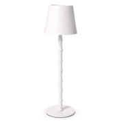 Cordless White Bamboo Lamp