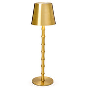 Cordless Gold Bamboo Lamp