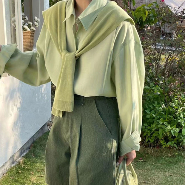 Michelle Shawl - Khaki Striped