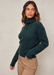 Addison Sweater - Hunter Green