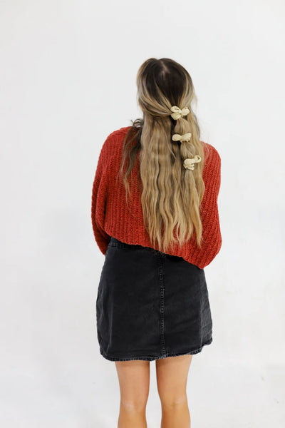 Bow Slick Back Ponytails