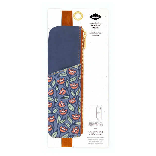 Creeping Floral Embroidered Notebook Pouch