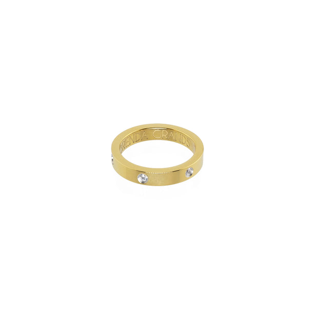 Gold Diamond Band Ring