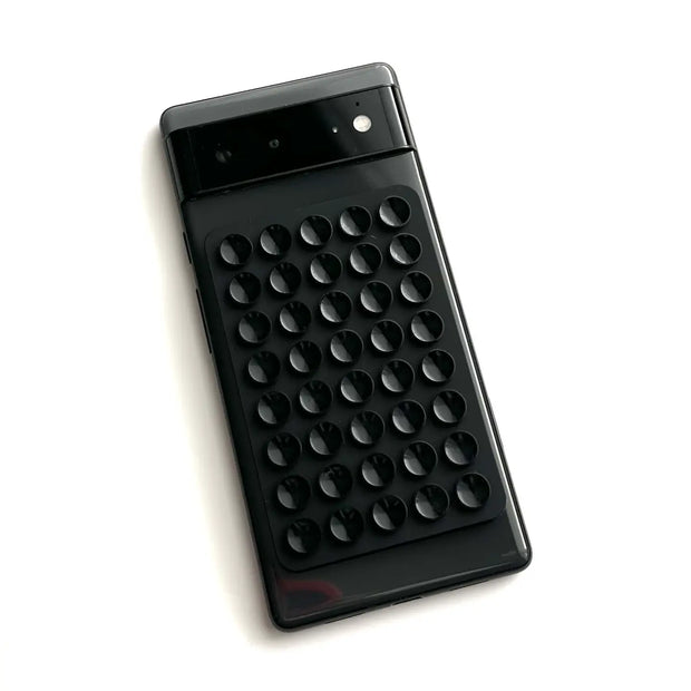 Phone Sticky Grip 2 Sided Silicone Suction Pad - Black