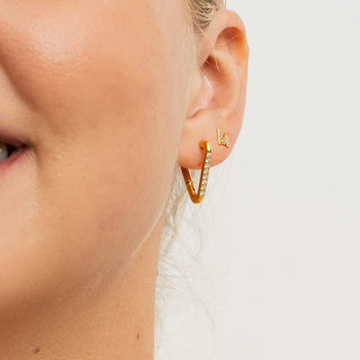 Triangle Diamond Hoops