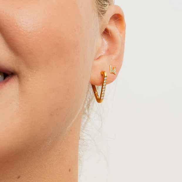 Triangle Diamond Hoops