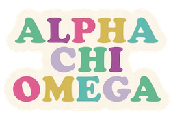 Alpha Chi Omega Decal